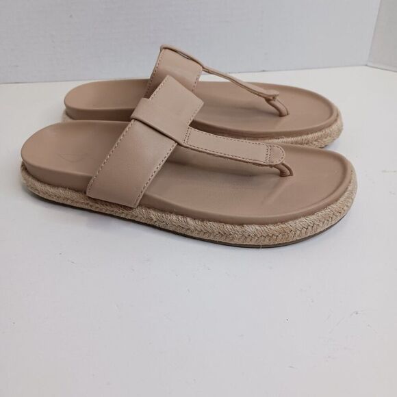 Joie Nacho Women's size 7.5M Thong Cream Faux Leather Sandal - Picture 4 of 11